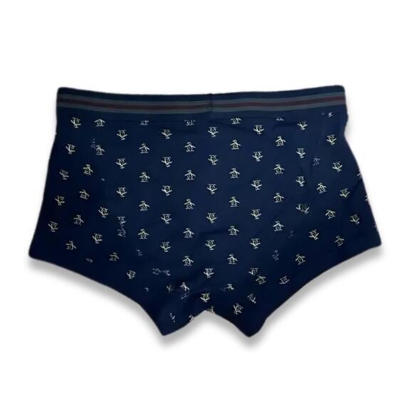 Original Penguin Boxer Brief Elasticized Waistband Printed Nautical Blue M NWOT - Picture 4 of 7